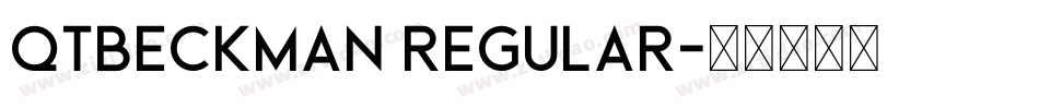 QTBeckman Regular字体转换